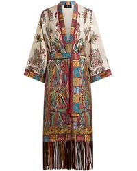 Etro - Silk Duster Coat - Lyst