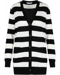 Max Mara - Fiemme' Two-Tone Virgin Wool Cardigan - Lyst