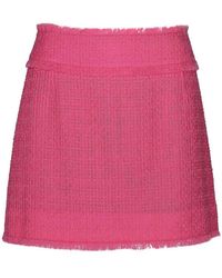 Dolce & Gabbana - Pink Cotton Blend Miniskirt - Lyst