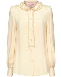 Valentino Garavani - Toute La V Silk Shirt - Lyst
