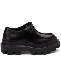 Dolce & Gabbana - Brushed Leather `trek` Derby Shoes - Lyst