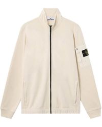 Stone Island - Cotton Sweatshirt With Zip - Lyst