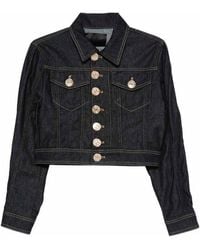 Dondup - Denim Jacket With Buttons And Pockets - Lyst