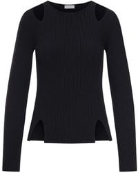 Roberto Collina - Ribbed Sweater With Cut-Out Inserts - Lyst