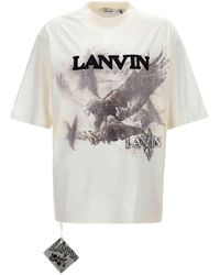 Lanvin - Logo Print T-shirt - Lyst