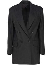 Max Mara - Double Breasted Blazer In Wool Blend - Lyst
