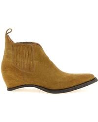 Maison Margiela - Western Chelsea Heel-Less Ankle Boots - Lyst
