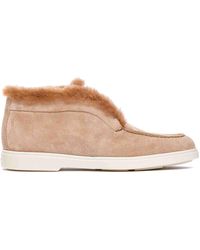 Santoni - Desert Suede Bootie - Lyst