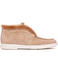 Santoni - Desert Suede Bootie - Lyst