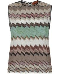 Missoni - Zigzag Lamé Top - Lyst
