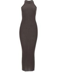 Rick Owens - Silk Blend Midi Dress - Lyst