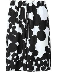 Marni - Silk Bermuda Shorts With Dillies Print - Lyst