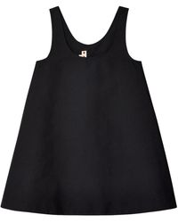 Marni - Sleeveless Cotton Mini Dress - Lyst