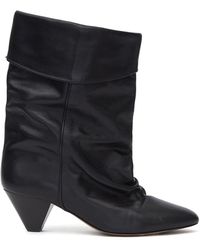 Isabel Marant - Dalby Draped Suede Leather Boots - Lyst
