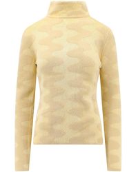 Nanushka - Cotton Blend Sweater With Jacquard Motif - Lyst