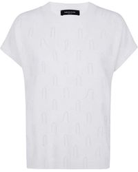 Fabiana Filippi - Platinum Cap Sleeve Sweater With Embrodery - Lyst
