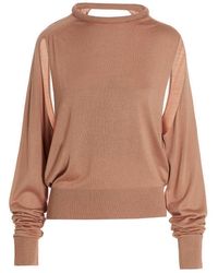 Ramael - Cut Out Insert Top Sweater - Lyst