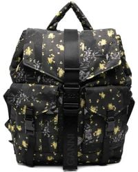 Ganni - Floral-Print Backpack - Lyst