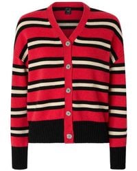 Pinko - Striped Button-Up Cardigan - Lyst