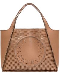 Stella McCartney - Logo-Perforated Tote Bag - Lyst