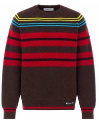 Lanvin - Gestreifter Pullover Aus Wolle Und Kaschmir - Lyst