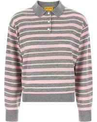 Guest In Residence - Clloegiate Stripe Polo Sweater - Lyst
