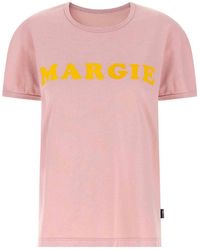 MM6 by Maison Margiela - Arc Print T-Shirt - Lyst