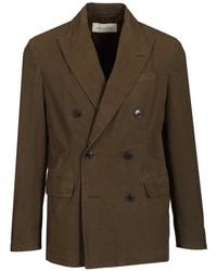 Dries Van Noten - Double-Breasted Cotton Blazer - Lyst