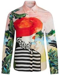 Alice + Olivia - Willa Printed Shirt - Lyst