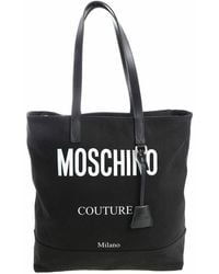 Moschino - Fabric Shopper With Logo - Lyst