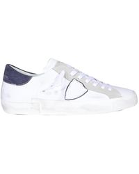Philippe Model - Branded Leather Sneakers - Lyst