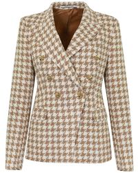 Tagliatore - Alicya Houndstooth Wool Jacket - Lyst