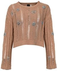 Pinko - Perforated Pressure Sweater - Lyst