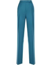 Max Mara - Tailored Mohair And Silk Trousers - Lyst