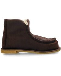 JW Anderson - Shearling-Lined Suede Boots - Lyst