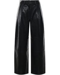 Frankie Shop - Wide-Leg Faux Leather Trousers - Lyst