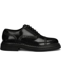 Dolce & Gabbana - Brushed Calfskin Oxfords Shoes - Lyst