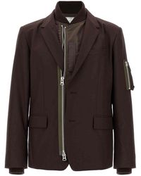 Sacai - Bomber Insert Blazer - Lyst