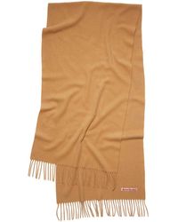 Acne Studios - Narrow Cashmere Fringe Scarf - Lyst
