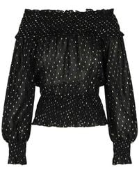 Self-Portrait - Self Portrait 'Chiffon' Viscose Sweater - Lyst