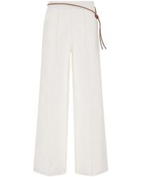 Herno - Roma Stitch Cotton Blend Jersey Trousers - Lyst