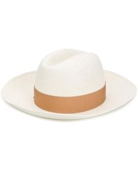 Borsalino - Straw Sun Hat With Bow - Lyst