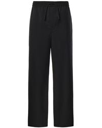 Loewe - Wool Drawstring Trousers - Lyst