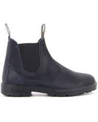 Blundstone - Waxed Suede Chelsea Boots - Lyst