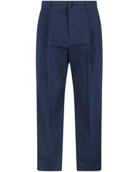 Valentino Garavani - Tailored Cotton Trousers - Lyst