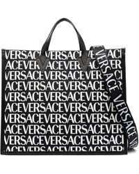 Versace - Logo-print Tote Bag - Lyst