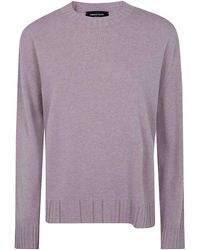 Fabiana Filippi - Platinum Crew Neck Sweater With Embrodery - Lyst