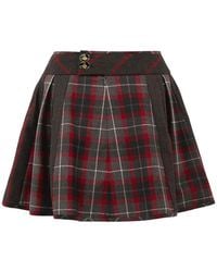 Vivienne Westwood - Nightwatch Tartan Bell Mini Skirt - Lyst