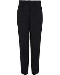 Giorgio Armani - Straight Virgin Wool Trousers - Lyst