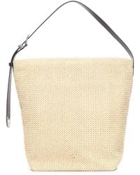 Pinko - Large Bucket Bag With Logo - Lyst
